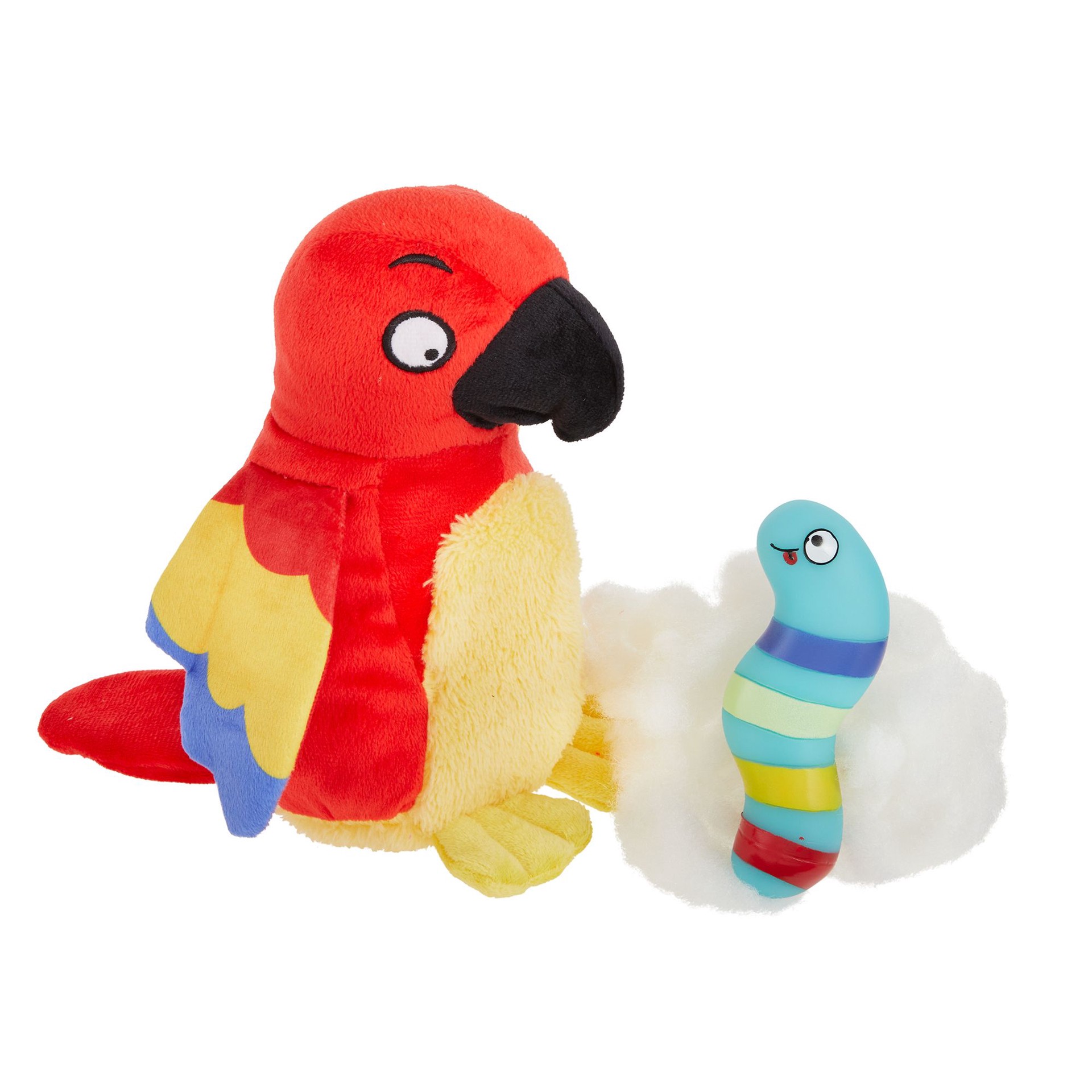 slide 1 of 1, OMG! SURPRISE Parrot 2 Toys In 1 Dog Toy - Plush, Squeaker, 1 ct