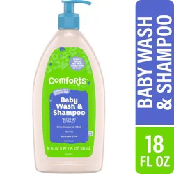 Comforts® Baby Wash and Shampoo with Oat Extract, 18 fl oz
