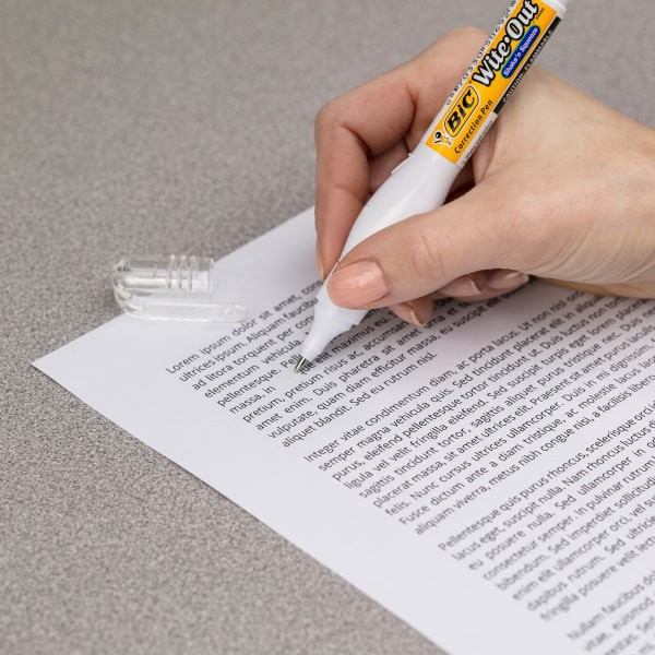 slide 5 of 5, BIC Wite-Out Shake N' Squeeze Correction Pen, White, 8 ml, 1 ct