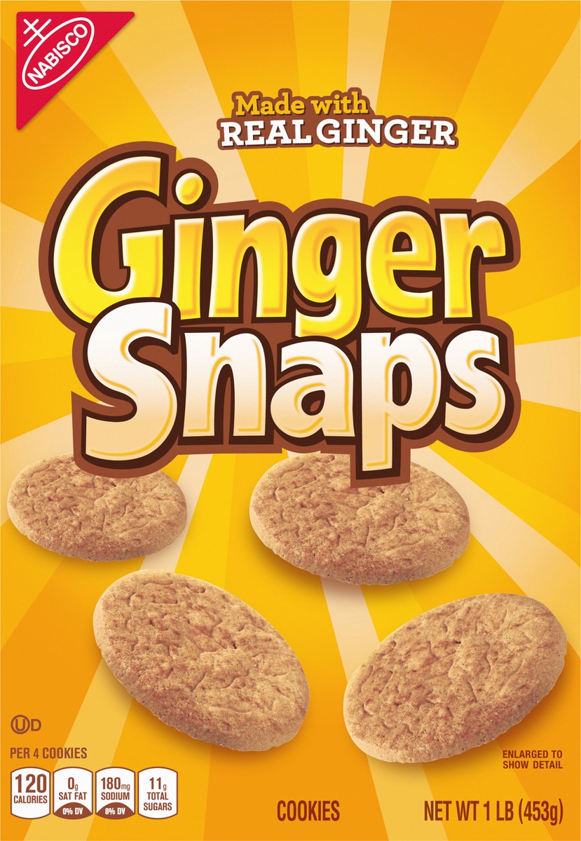 slide 6 of 9, Ginger Snaps Nabisco Ginger Snap Cookie, 16 oz