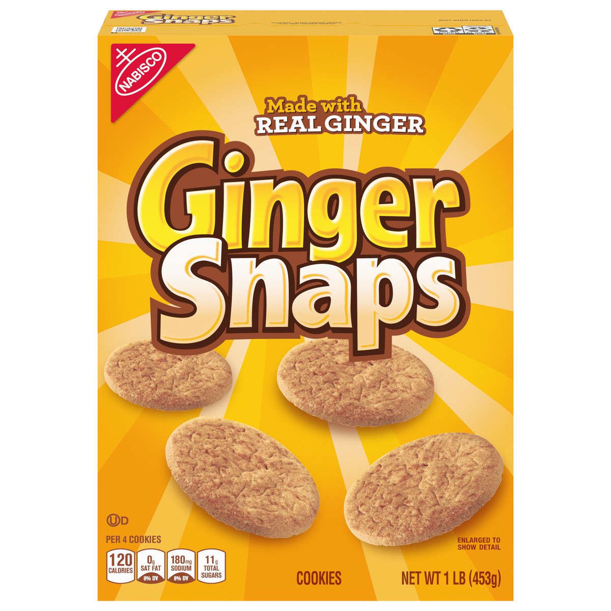 slide 1 of 9, Ginger Snaps Nabisco Ginger Snap Cookie, 16 oz