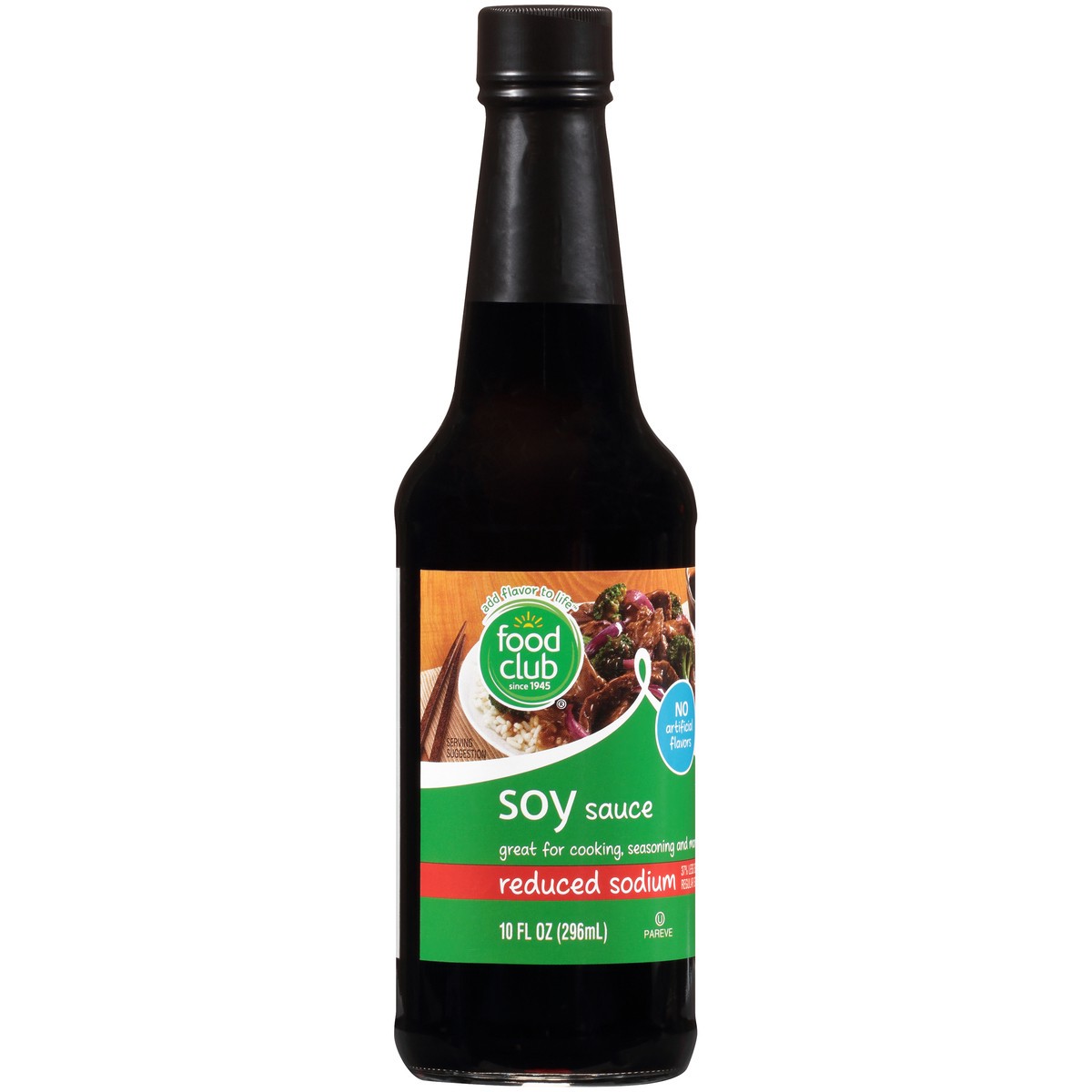 slide 8 of 10, Food Club Reduced Sodium Soy Sauce 10 fl oz, 10 fl oz