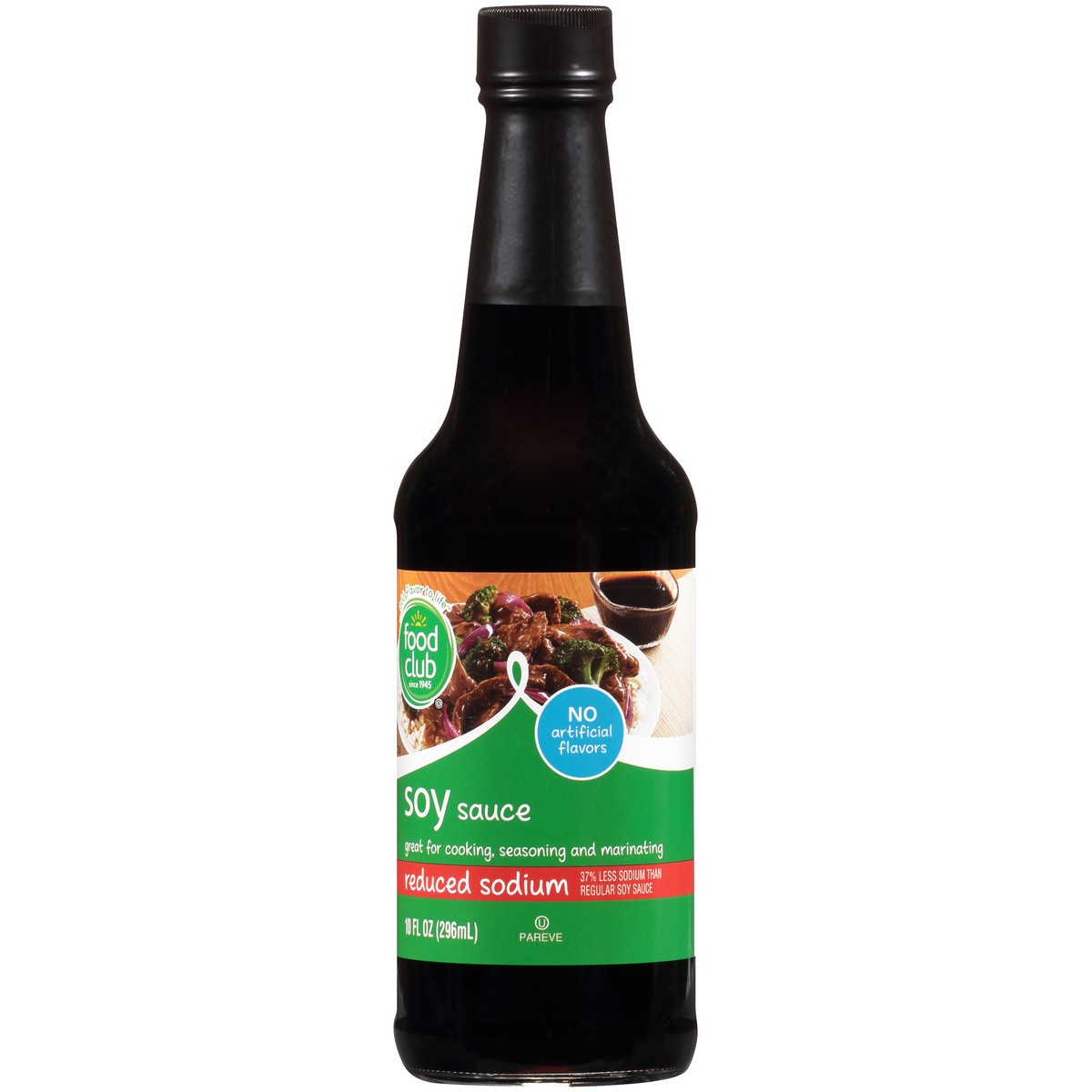 slide 5 of 10, Food Club Reduced Sodium Soy Sauce 10 fl oz, 10 fl oz