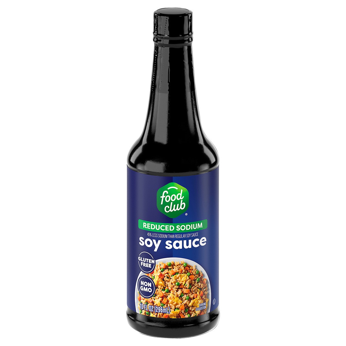 slide 1 of 10, Food Club Reduced Sodium Soy Sauce 10 fl oz, 10 fl oz