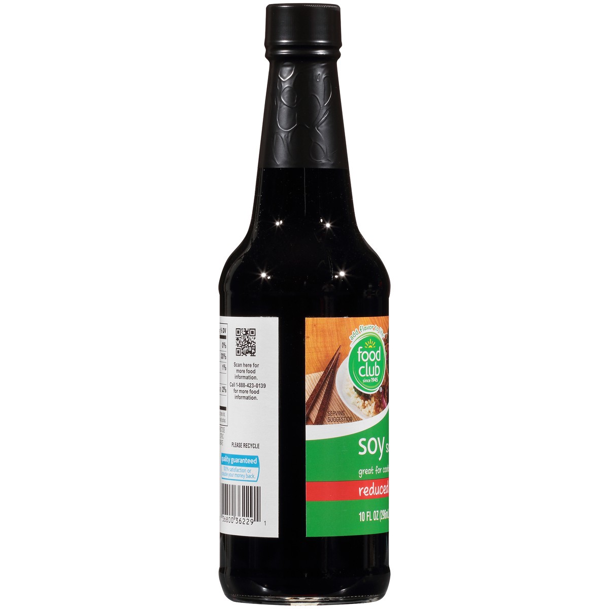 slide 2 of 10, Food Club Reduced Sodium Soy Sauce 10 fl oz, 10 fl oz