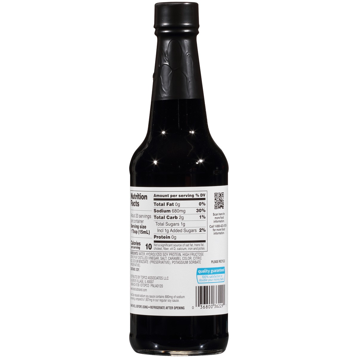 slide 3 of 10, Food Club Reduced Sodium Soy Sauce 10 fl oz, 10 fl oz