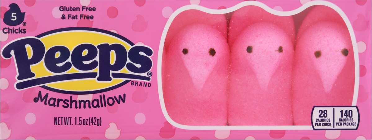 slide 10 of 14, Peeps Marshmallow Chicks Candy 5 Chicks 5 ea, 5 ct