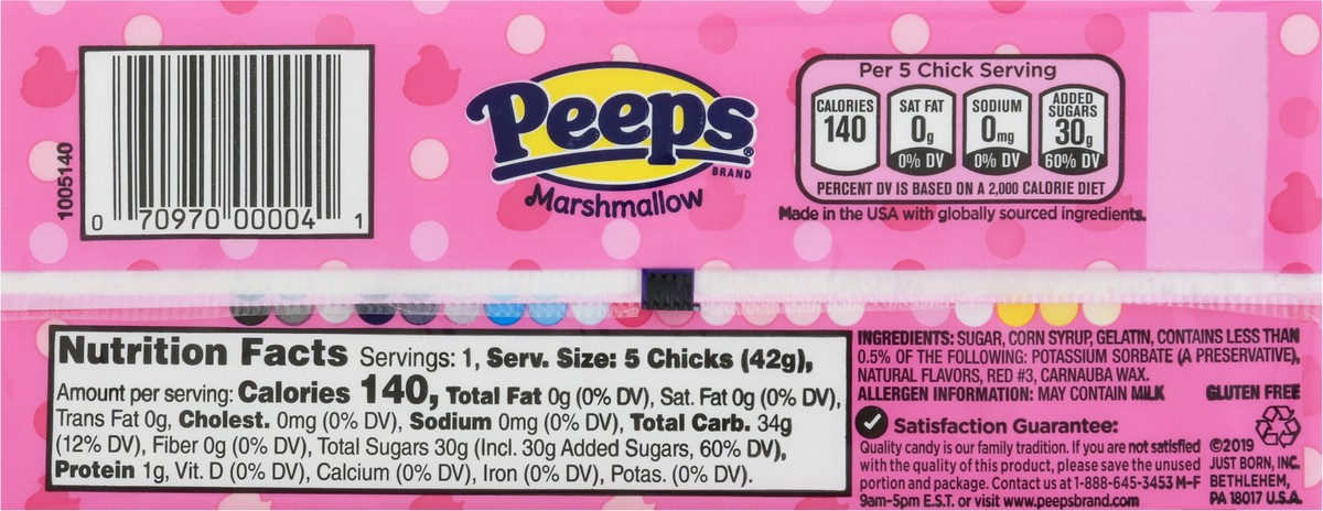 slide 4 of 14, Peeps Marshmallow Chicks Candy 5 Chicks 5 ea, 5 ct