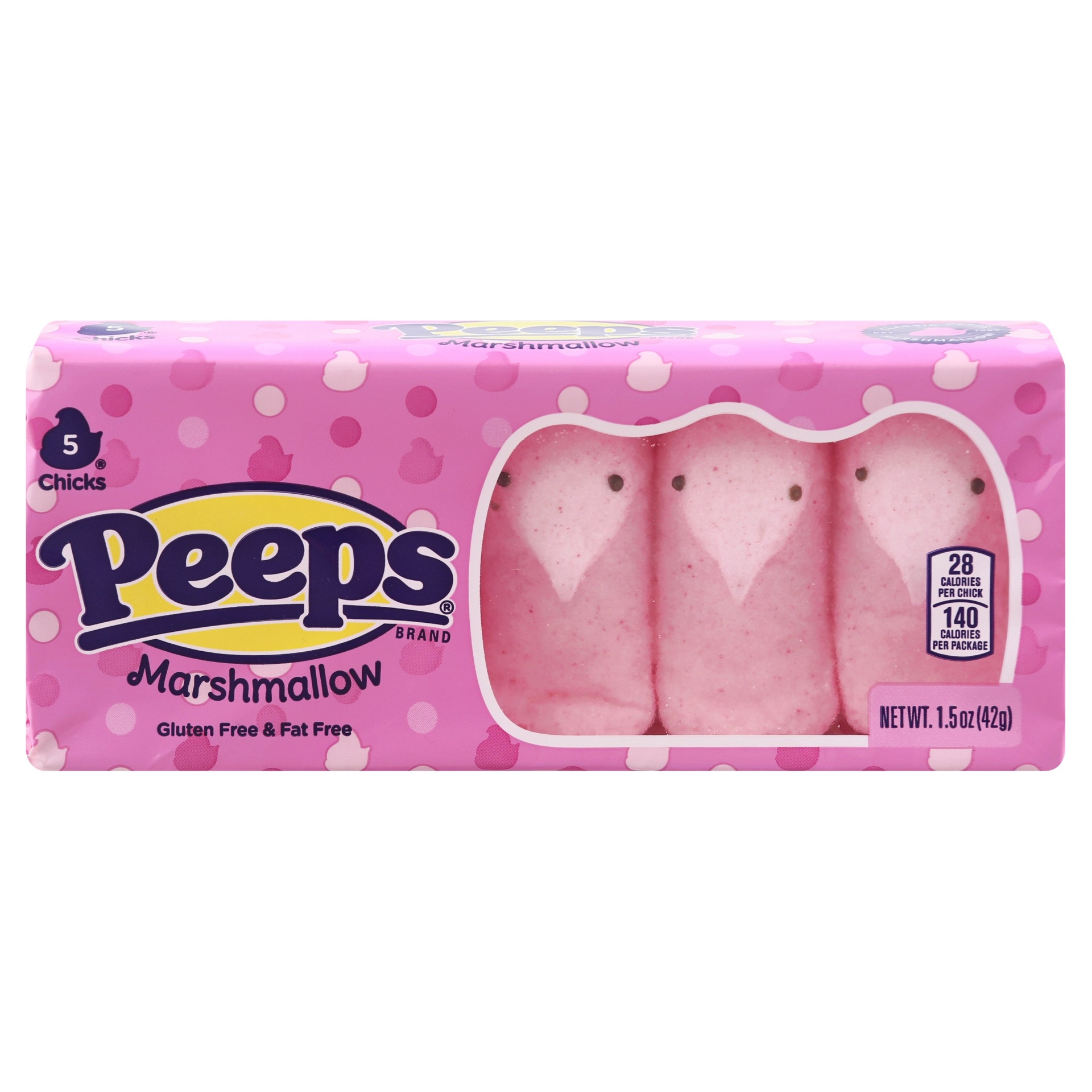 Just Born Valentine Peeps Pink Marshmallow Chicks 1.5 oz | Shipt