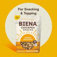 slide 2 of 13, Biena Honey Roasted Chickpea Snacks, 5 oz