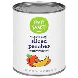That's Smart! Yellow Cling Sliced Peaches in Heavy Syrup - 29 oz