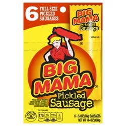 Penrose Big Mama Pickled Sausages, 2.4 Ounce, 6 Pack