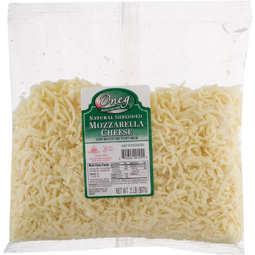 slide 1 of 1, Oneg Shredded Mozzarella, 32 oz