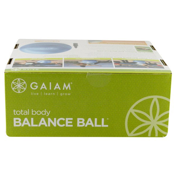 slide 8 of 21, Gaiam Total Body 75cm Balance Ball Kit, 1 ct
