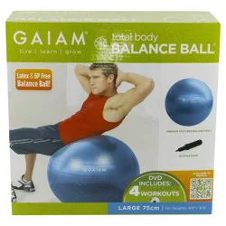 Gaiam Total Body 75cm Balance Ball Kit