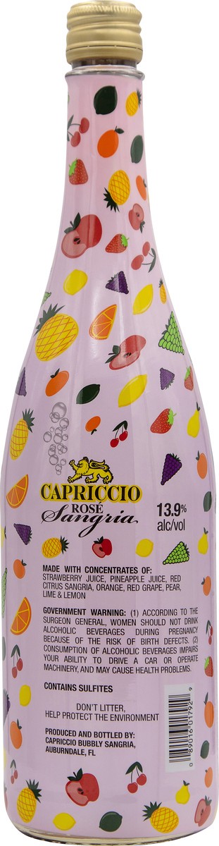 slide 2 of 3, Capriccio Rose Sangria, 750 ml