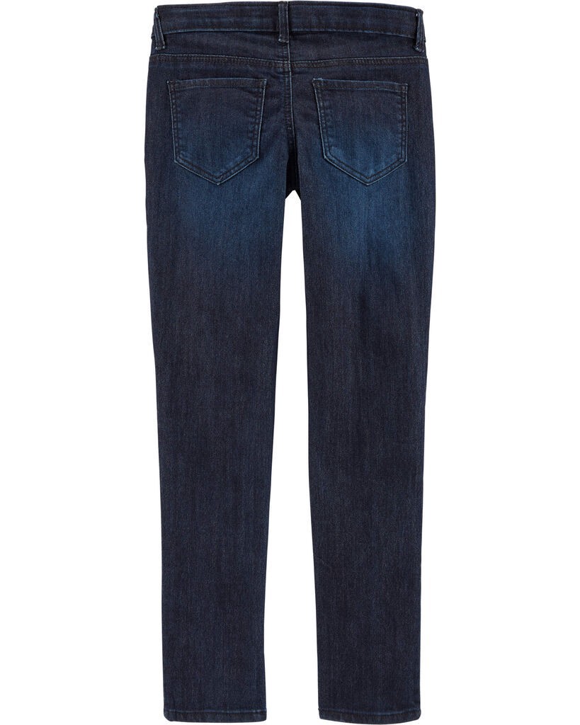 slide 2 of 2, Oshkosh Kid Dark Blue Wash Skinny-Leg Jeans Heritage Rinse 7, 1 ct