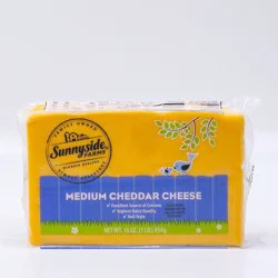 Sunnyside Farms Deli Style Medium Cheddar Cheese Block