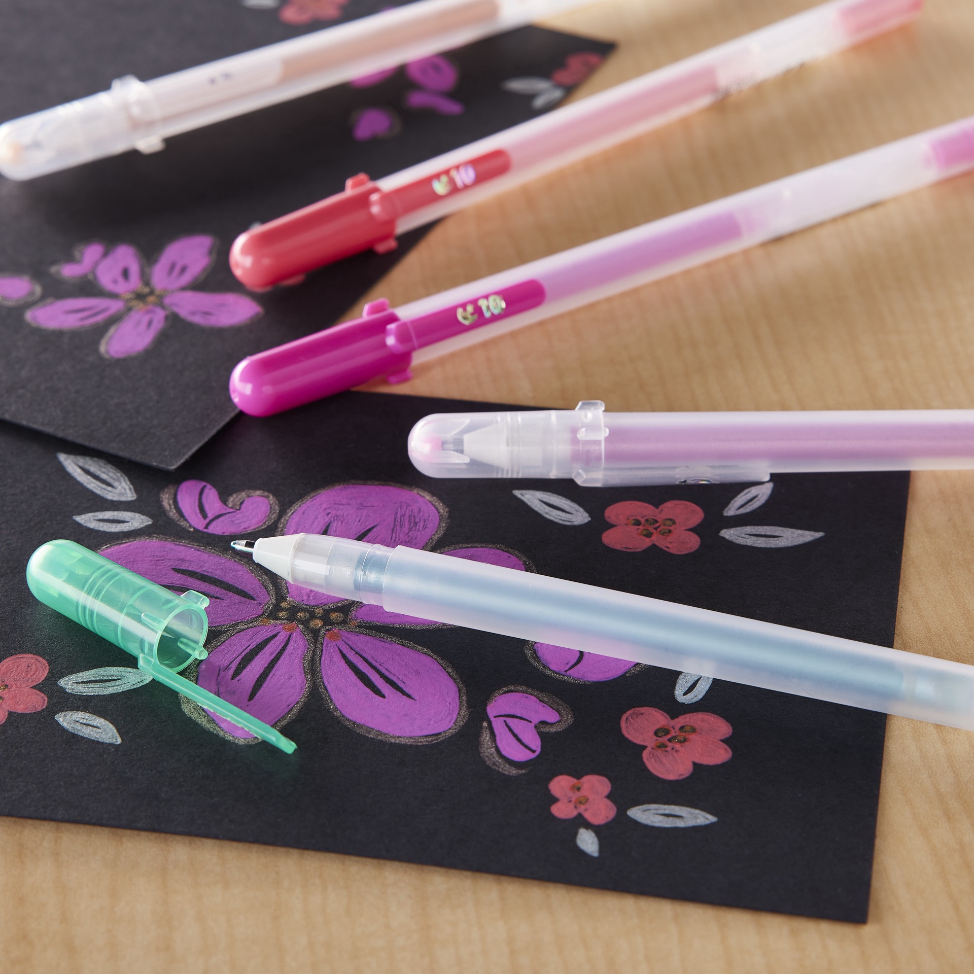 slide 2 of 4, Sakura Gelly Roll Silver Shadow Gel Pen, 1 ct