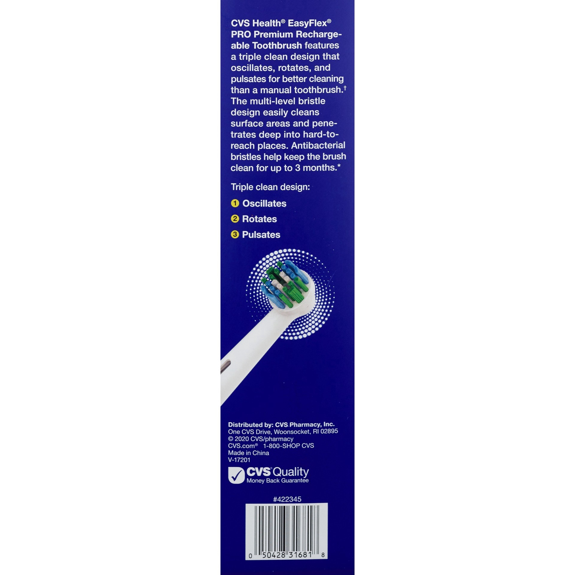 slide 5 of 5, Cvs Easyflex Pro Premium Rechargeable Toothbrush, 1 ct