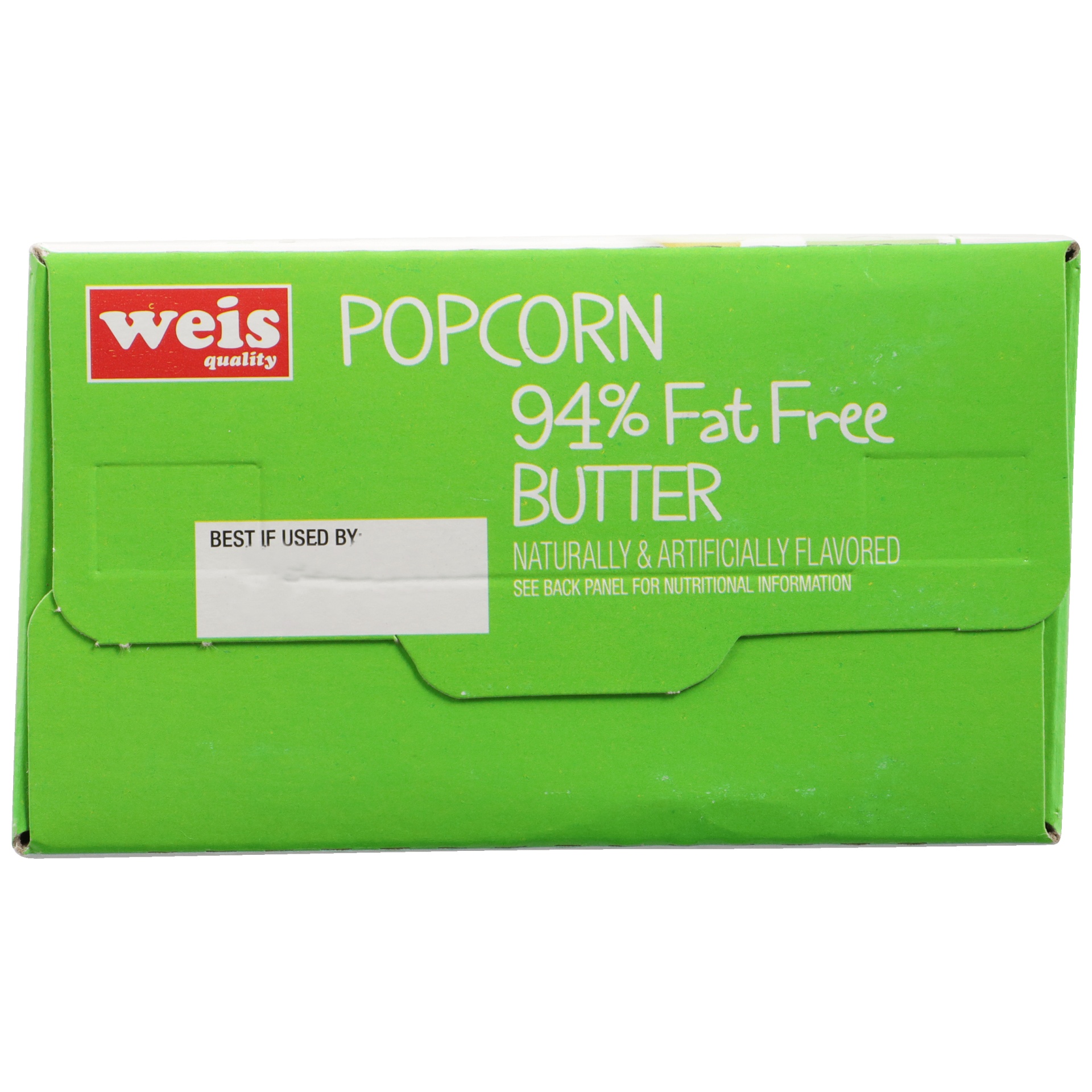 Weis Quality 94 Fat Free Butter Flavored Microwave Popcorn 8.7 oz Shipt