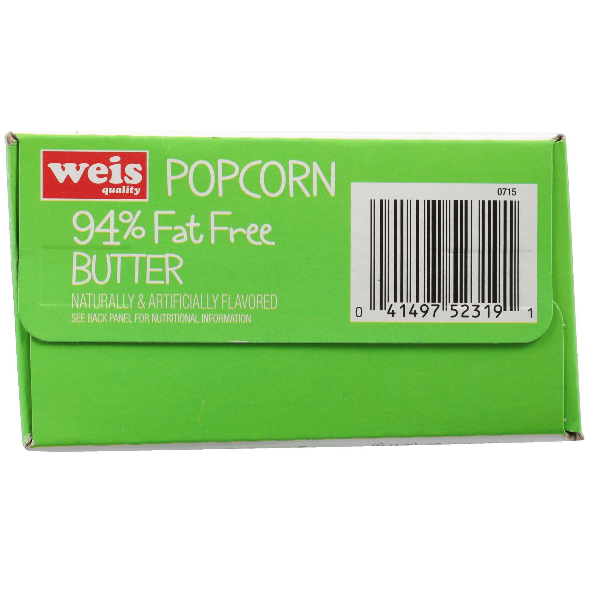 slide 4 of 6, Weis Quality 94% Fat Free Butter Flavored Microwave Popcorn, 8.7 oz