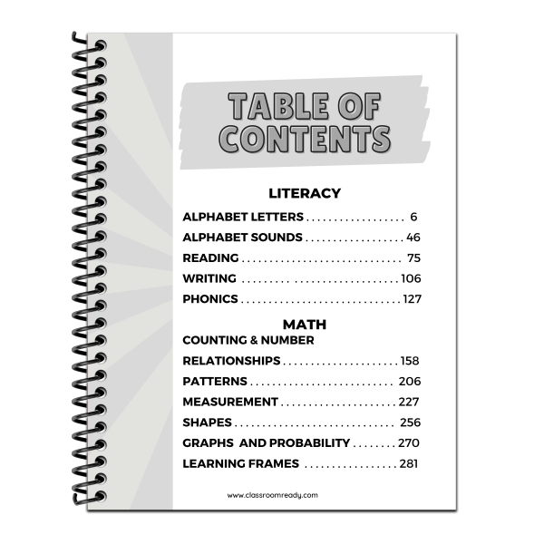 slide 5 of 6, Classroom Ready Activity Book, Kindergarten, 1 ct