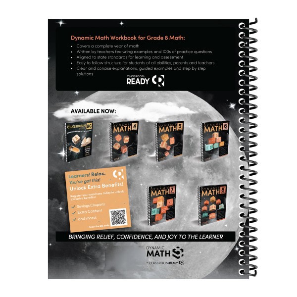 slide 3 of 8, Dynamic Math by Classroom Ready Workbook, 8th Grade, 1 ct