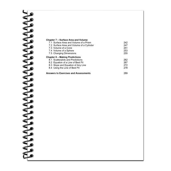 slide 7 of 8, Dynamic Math by Classroom Ready Workbook, 8th Grade, 1 ct