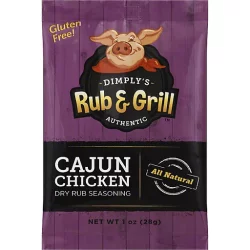 Dimply's Dry Rub Seasoning, Cajun Chicken 1 oz | shipt
