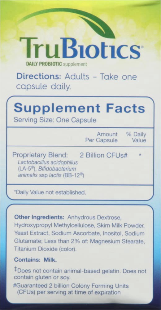slide 4 of 4, Trubiotics Probiotic Capsules, 30 ct