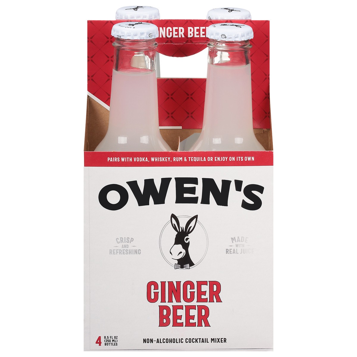 slide 1 of 1, Owen's Non-Alcoholic Ginger Beer Cocktail Mixer - 4 ct, 4 ct