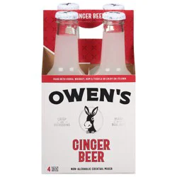 Owen's Non-Alcoholic Ginger Beer Cocktail Mixer - 4 ct
