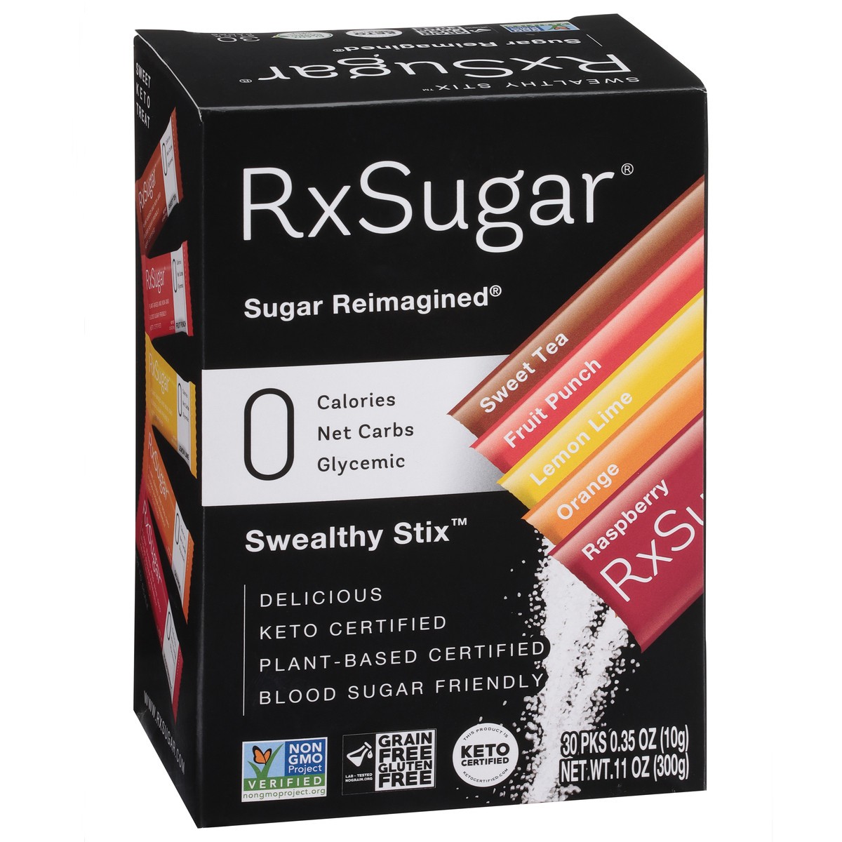 slide 9 of 9, RxSugar Sugar Reimagined Assorted Swealthy Stix 30 - 0.35 oz Packs, 30 ct