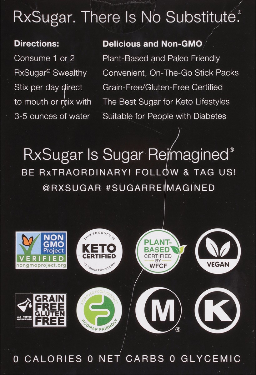 slide 5 of 9, RxSugar Sugar Reimagined Assorted Swealthy Stix 30 - 0.35 oz Packs, 30 ct
