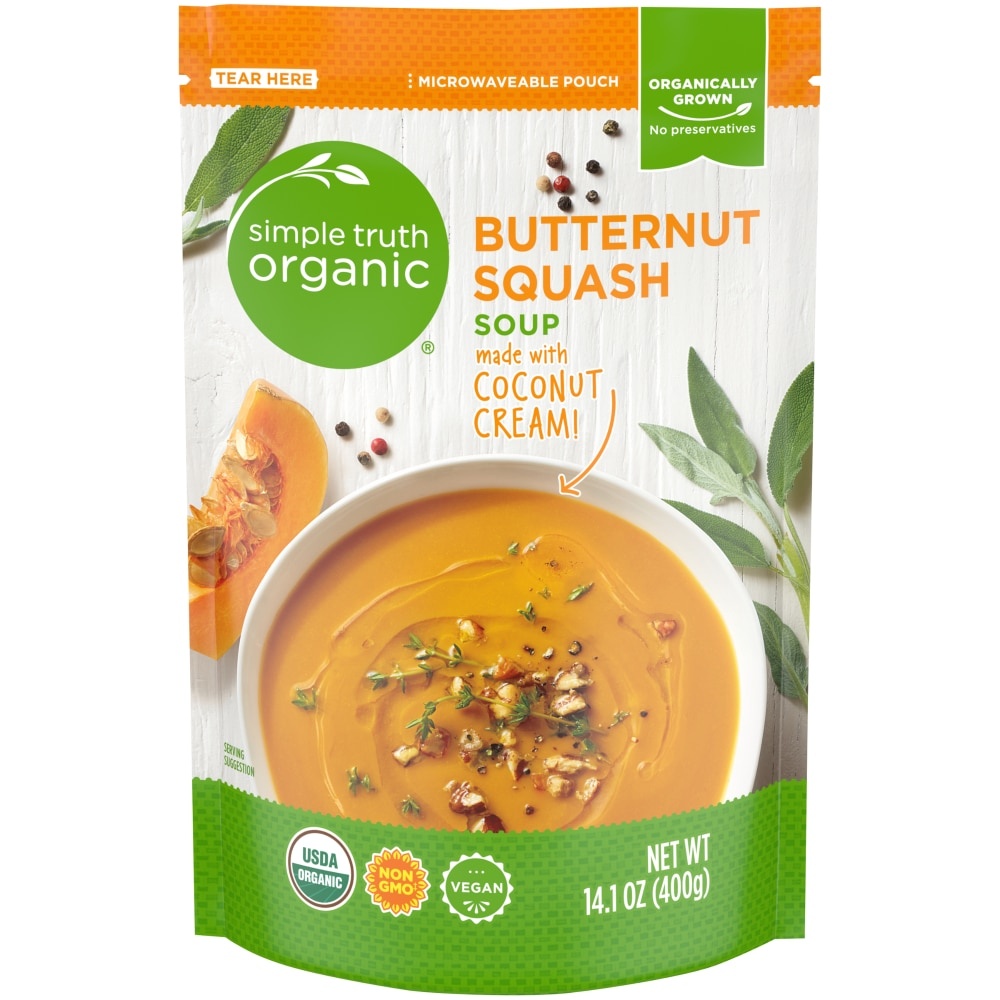 slide 1 of 1, Simple Truth Organic Butternut Squash Soup, 14.1 oz