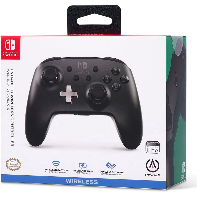 slide 3 of 12, PowerA Enhanced Wireless Controller for Nintendo Switch -Black, 1 ct