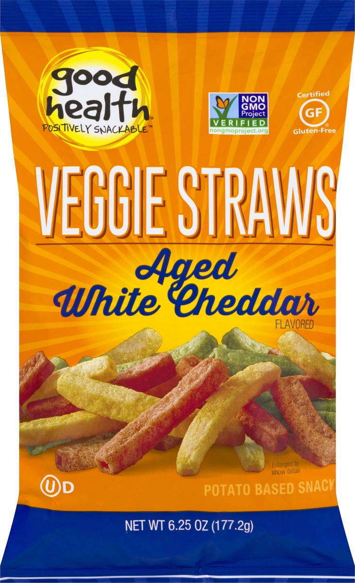 slide 6 of 11, Good Health Veggie Straws Aged White Cheddar - 6.75 Oz, 6.75 oz