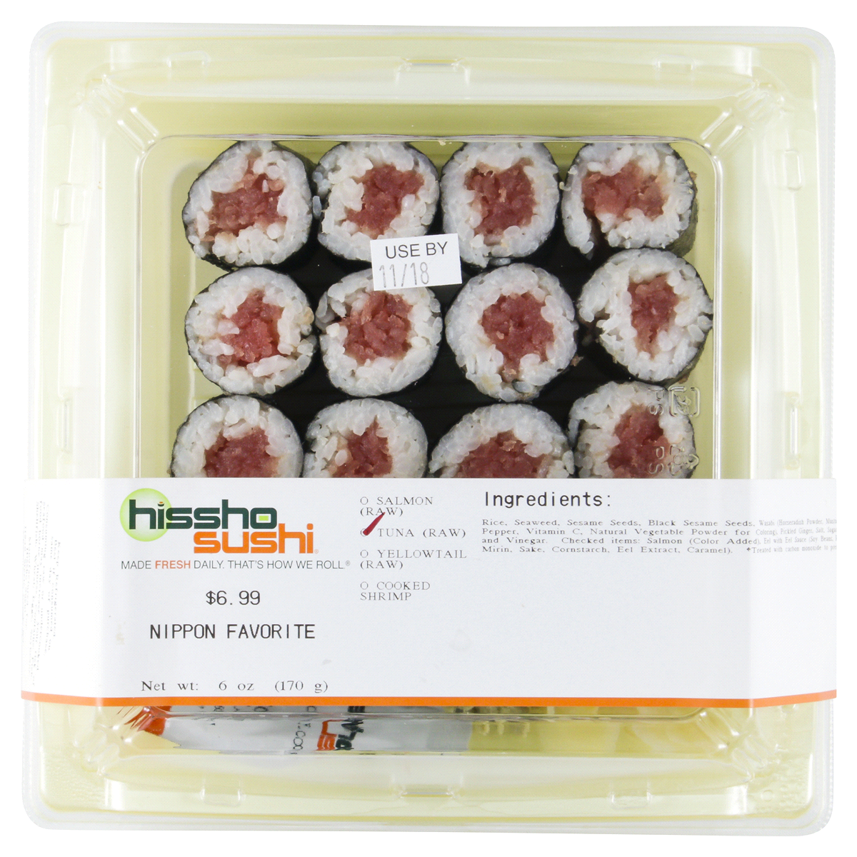 slide 2 of 2, Hissho Sushi Nippon Favorite, 6 oz