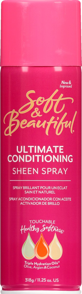 slide 12 of 12, Soft & Beautiful Oil Sheen Spray, 11.2 oz