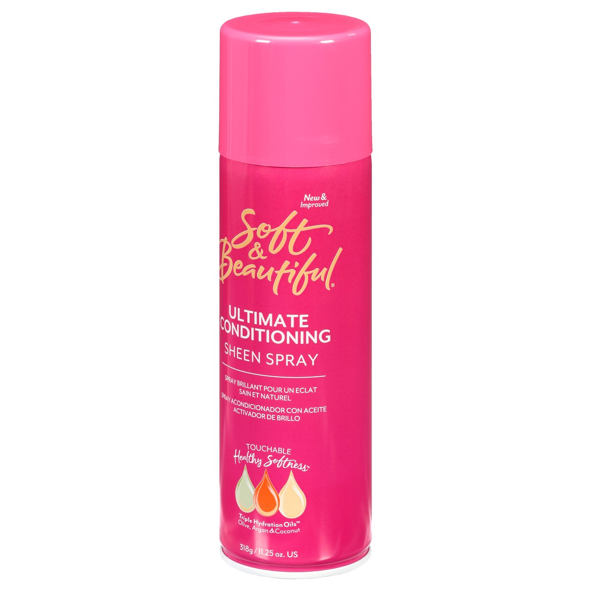 slide 5 of 12, Soft & Beautiful Oil Sheen Spray, 11.2 oz