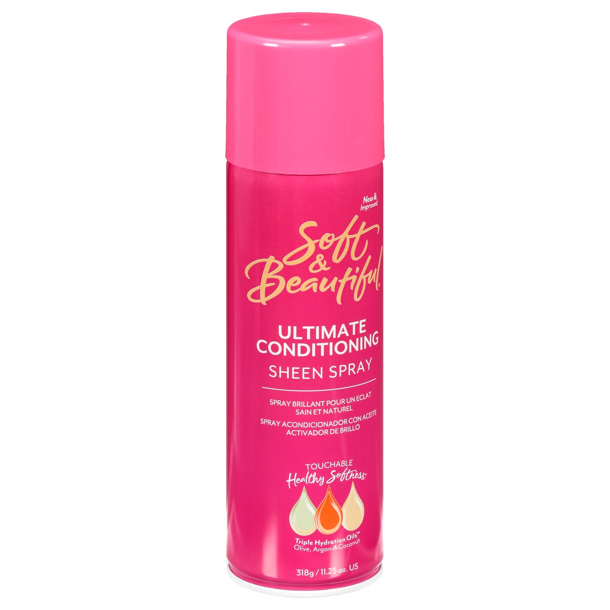 slide 11 of 12, Soft & Beautiful Oil Sheen Spray, 11.2 oz