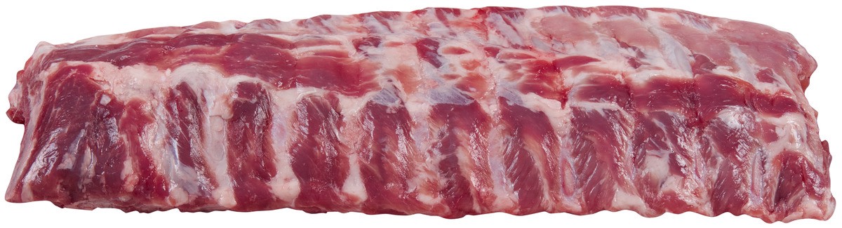 slide 1 of 13, First Street Baby Back Pork Ribs, 24 oz