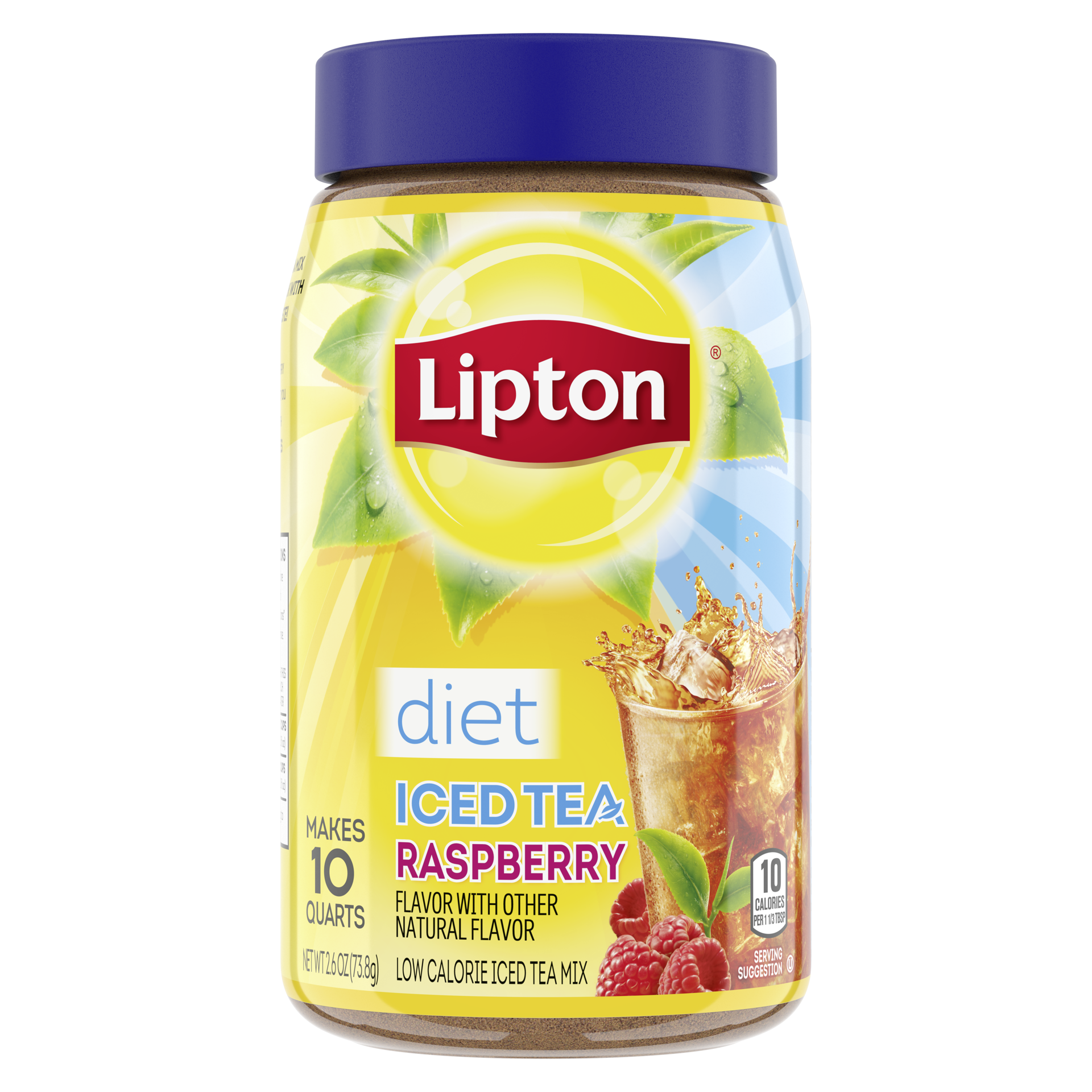 slide 4 of 6, Lipton Iced Tea Mix Raspberry, 10 qt, 10 qt