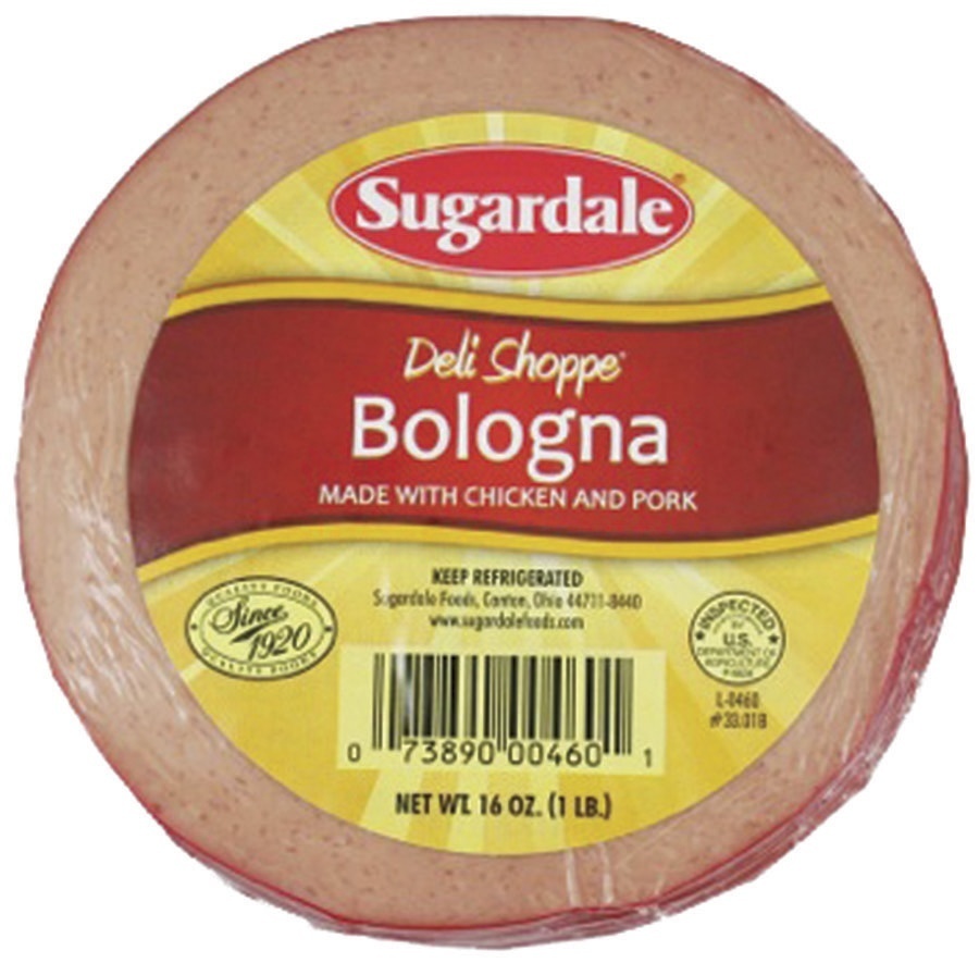 slide 1 of 1, Sugardale Sliced Bologna, 16 oz