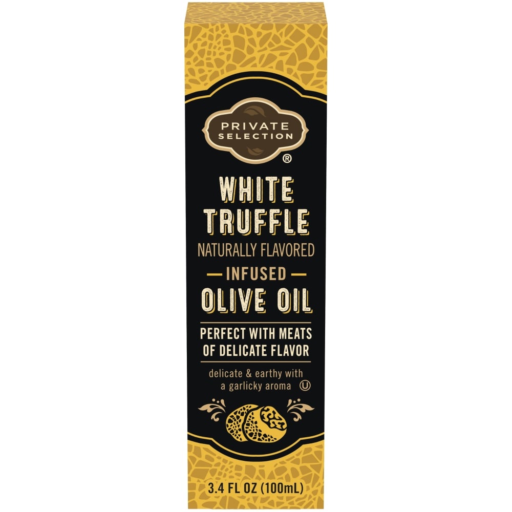 slide 1 of 1, Private Selection White Truffle Infused Olive Oil, 3.4 fl oz