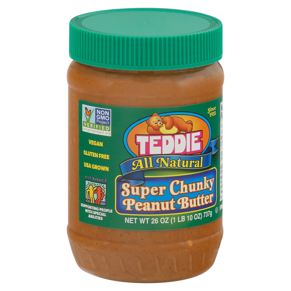 slide 10 of 11, Teddie All Natural Super Chunky Peanut Butter, 26 oz