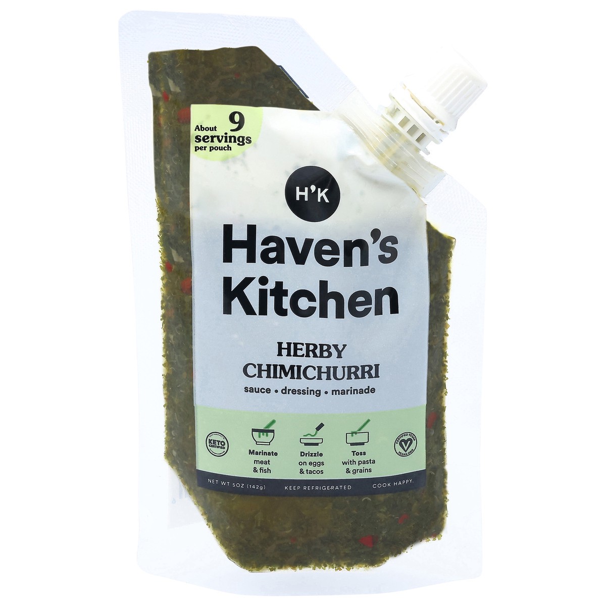 slide 1 of 11, Haven's Kitchen Herby Chimichurri Sauce-Dressing-Marinade 5 oz, 5 oz