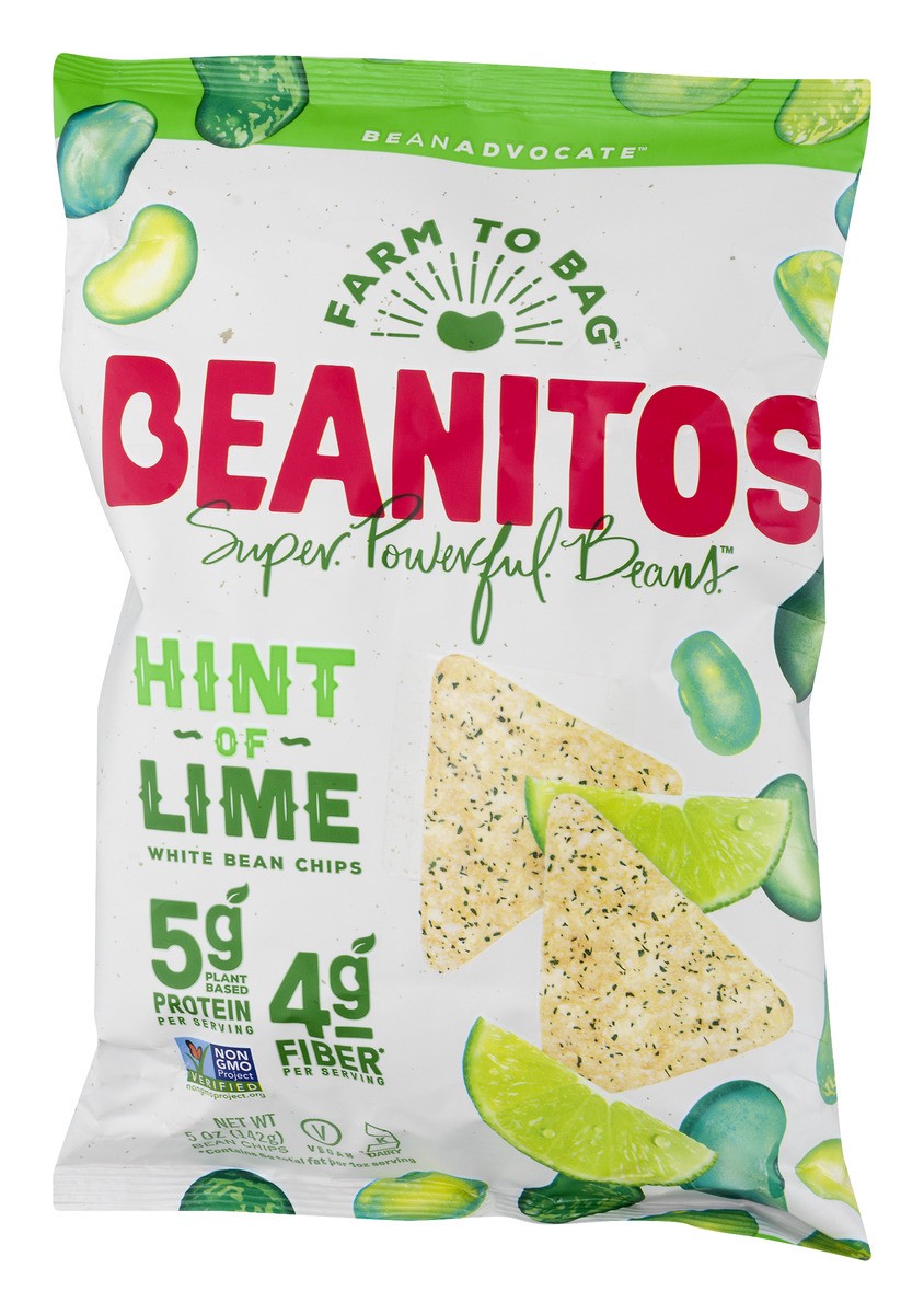 slide 3 of 11, Beanitos White Bean Hint of Lime Tortilla Chips 5 oz, 5 oz