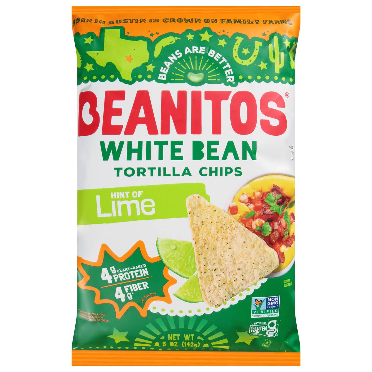 slide 1 of 11, Beanitos White Bean Hint of Lime Tortilla Chips 5 oz, 5 oz